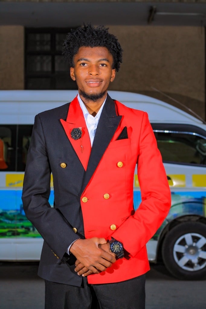 Red & Black Split Blazer